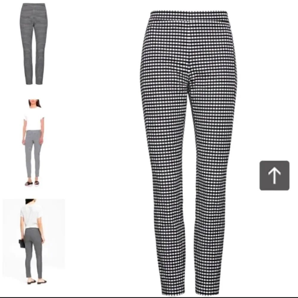 Banana Republic Devon Gingham Legging Fit Bi-Stretch Ankle Pant